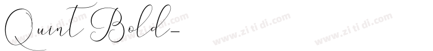 Quint Bold字体转换